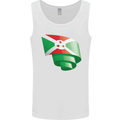 Curled Burundi Flag Burundians Day Football Mens Vest Tank Top White