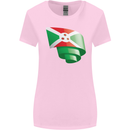 Curled Burundi Flag Burundians Day Football Womens Wider Cut T-Shirt Light Pink