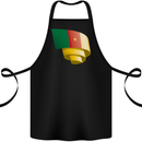 Curled Cameroon Flag Cameroonian Day Football Cotton Apron 100% Organic Black