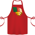 Curled Cameroon Flag Cameroonian Day Football Cotton Apron 100% Organic Red