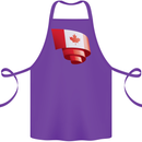 Curled Canada Flag Canadian Day Football Cotton Apron 100% Organic Purple