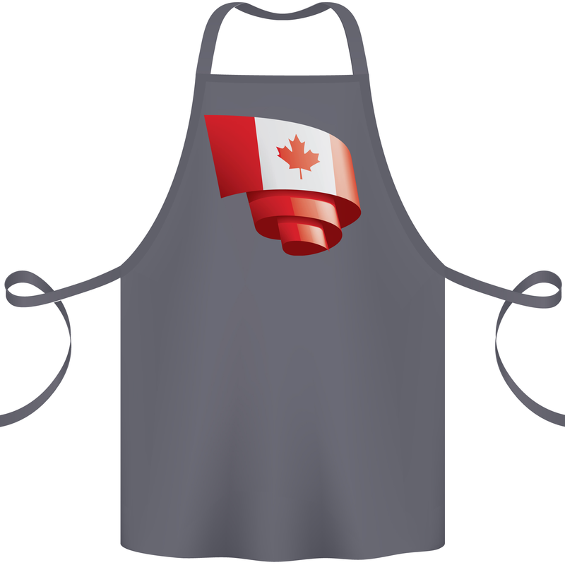 Curled Canada Flag Canadian Day Football Cotton Apron 100% Organic Steel