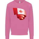 Curled Canada Flag Canadian Day Football Mens Sweatshirt Jumper Azalea