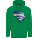 Curled Cape Verde Flag Verdean Day Football Childrens Kids Hoodie Irish Green