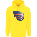 Curled Cape Verde Flag Verdean Day Football Childrens Kids Hoodie Yellow