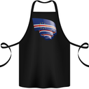 Curled Cape Verde Flag Verdean Day Football Cotton Apron 100% Organic Black