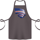 Curled Cape Verde Flag Verdean Day Football Cotton Apron 100% Organic Dark Grey