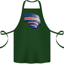 Curled Cape Verde Flag Verdean Day Football Cotton Apron 100% Organic Forest Green