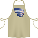 Curled Cape Verde Flag Verdean Day Football Cotton Apron 100% Organic Khaki
