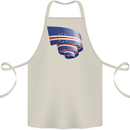 Curled Cape Verde Flag Verdean Day Football Cotton Apron 100% Organic Natural