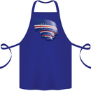 Curled Cape Verde Flag Verdean Day Football Cotton Apron 100% Organic Royal Blue