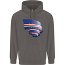 Curled Cape Verde Flag Verdean Day Football Mens 80% Cotton Hoodie Charcoal