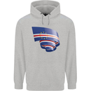 Curled Cape Verde Flag Verdean Day Football Mens 80% Cotton Hoodie Sports Grey