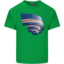 Curled Cape Verde Flag Verdean Day Football Mens Cotton T-Shirt Tee Top Irish Green