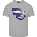 Curled Cape Verde Flag Verdean Day Football Mens Cotton T-Shirt Tee Top Sports Grey