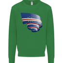 Curled Cape Verde Flag Verdean Day Football Mens Sweatshirt Jumper Irish Green