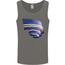 Curled Cape Verde Flag Verdean Day Football Mens Vest Tank Top Charcoal