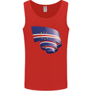 Curled Cape Verde Flag Verdean Day Football Mens Vest Tank Top Red