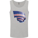 Curled Cape Verde Flag Verdean Day Football Mens Vest Tank Top Sports Grey