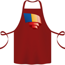 Curled Chad Flag Chadian Day Football Cotton Apron 100% Organic Maroon