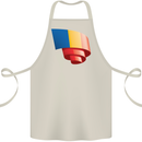 Curled Chad Flag Chadian Day Football Cotton Apron 100% Organic Natural