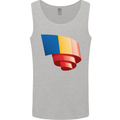 Curled Chad Flag Chadian Day Football Mens Vest Tank Top Sports Grey