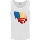 Curled Chad Flag Chadian Day Football Mens Vest Tank Top White