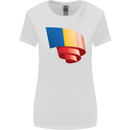 Curled Chad Flag Chadian Day Football Womens Wider Cut T-Shirt White