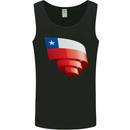Curled Chile Flag Chilean Day Football Mens Vest Tank Top Black