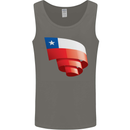 Curled Chile Flag Chilean Day Football Mens Vest Tank Top Charcoal