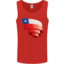 Curled Chile Flag Chilean Day Football Mens Vest Tank Top Red