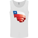 Curled Chile Flag Chilean Day Football Mens Vest Tank Top White
