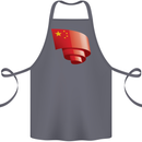 Curled China Flag Chinese Day Football Cotton Apron 100% Organic Steel