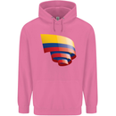 Curled Columbia Flag Columbian Day Football Childrens Kids Hoodie Azalea