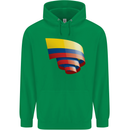 Curled Columbia Flag Columbian Day Football Childrens Kids Hoodie Irish Green