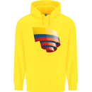 Curled Columbia Flag Columbian Day Football Childrens Kids Hoodie Yellow