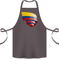 Curled Columbia Flag Columbian Day Football Cotton Apron 100% Organic Dark Grey
