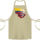Curled Columbia Flag Columbian Day Football Cotton Apron 100% Organic Khaki