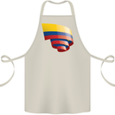 Curled Columbia Flag Columbian Day Football Cotton Apron 100% Organic Natural