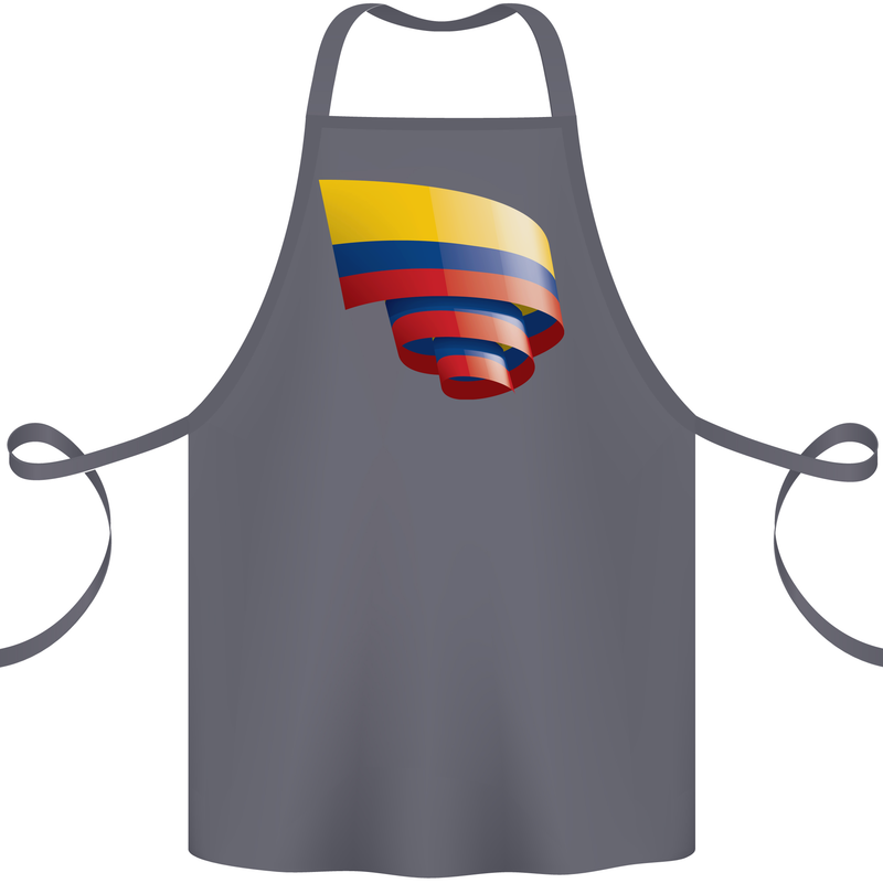 Curled Columbia Flag Columbian Day Football Cotton Apron 100% Organic Steel