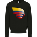 Curled Columbia Flag Columbian Day Football Mens Sweatshirt Jumper Black