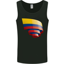 Curled Columbia Flag Columbian Day Football Mens Vest Tank Top Black