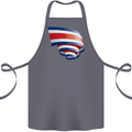 Curled Costa Rica Flag Rican Day Football Cotton Apron 100% Organic Steel