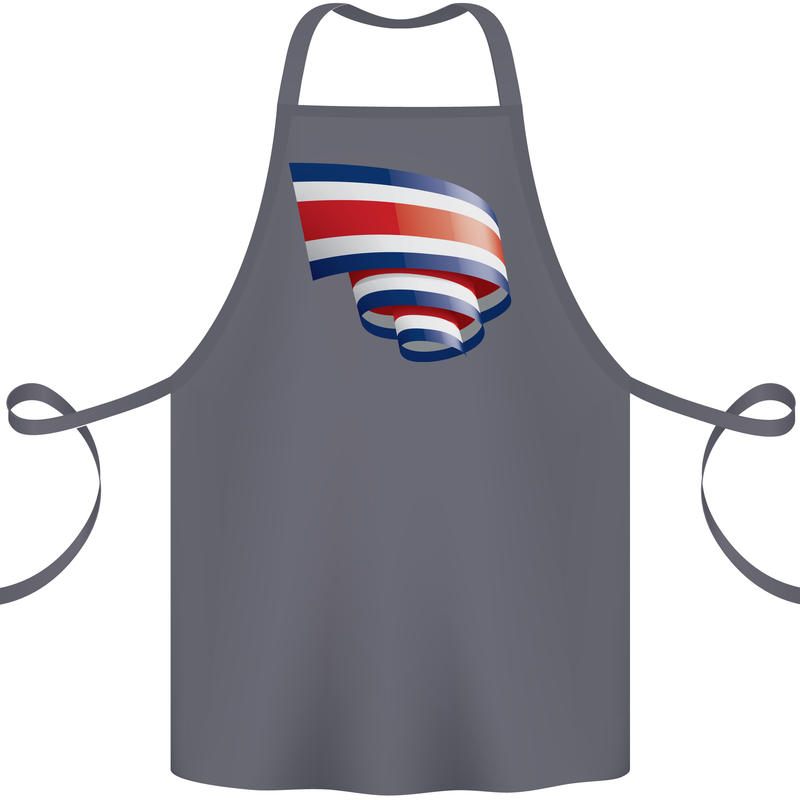 Curled Costa Rica Flag Rican Day Football Cotton Apron 100% Organic Steel