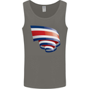 Curled Costa Rica Flag Rican Day Football Mens Vest Tank Top Charcoal