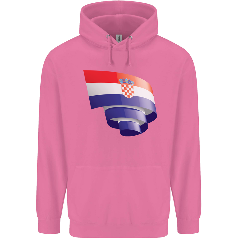 Curled Croatia Flag Croatian Day Football Mens 80% Cotton Hoodie Azelea