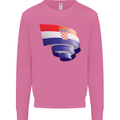 Curled Croatia Flag Croatian Day Football Mens Sweatshirt Jumper Azalea