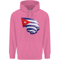 Curled Cuba Flag Cuban Day Football Mens 80% Cotton Hoodie Azelea