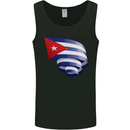 Curled Cuba Flag Cuban Day Football Mens Vest Tank Top Black