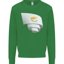 Curled Cyprus Flag Cypriot Day Football Kids Sweatshirt Jumper Irish Green